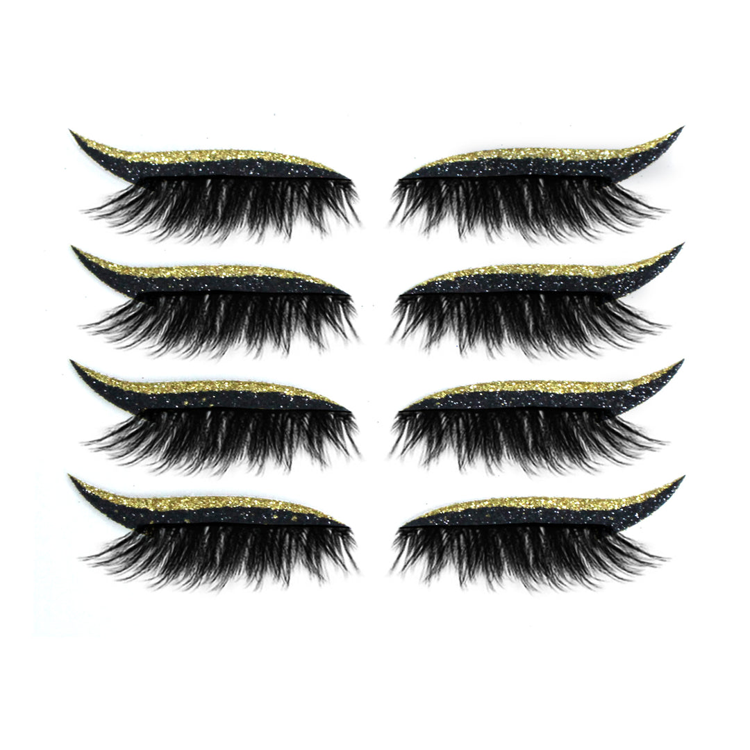 🧲👁️ 3D Magnetic False Eyelashes – 4 Pairs Glue-Free Self-Adhesive Lash Set