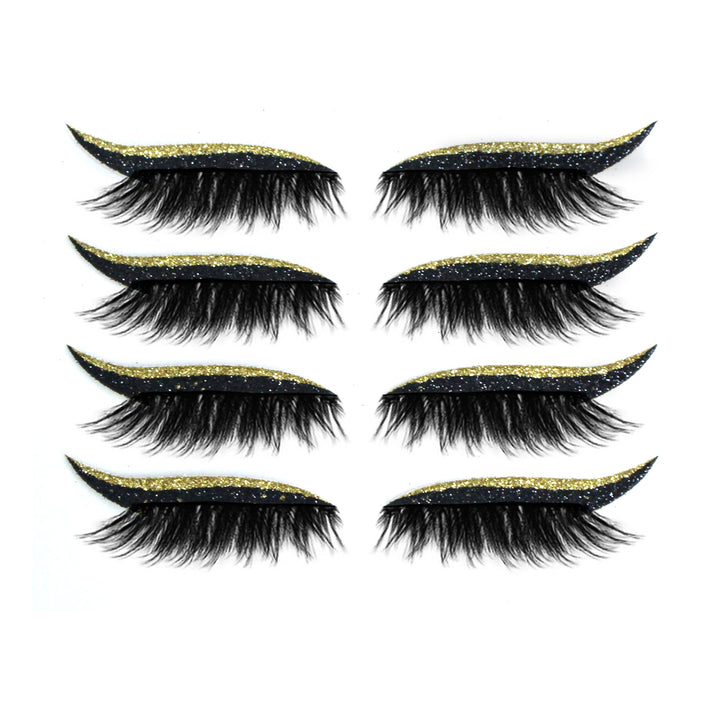 🧲👁️ 3D Magnetic False Eyelashes – 4 Pairs Glue-Free Self-Adhesive Lash Set