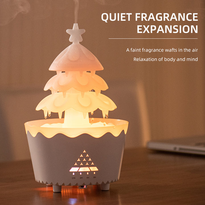 🎄🌿 Lucky Tree Aromatherapy Diffuser | Essential Oil Humidifier with Remote & Timer ✨