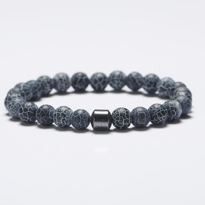 Natural Stone 8mm Couple Bracelet – Turquoise, Tiger Eye & Malachite Mix