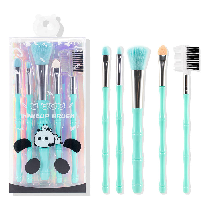 ✨ 5-Piece Portable Makeup Brush Set — Beauty Tools Kit 💄