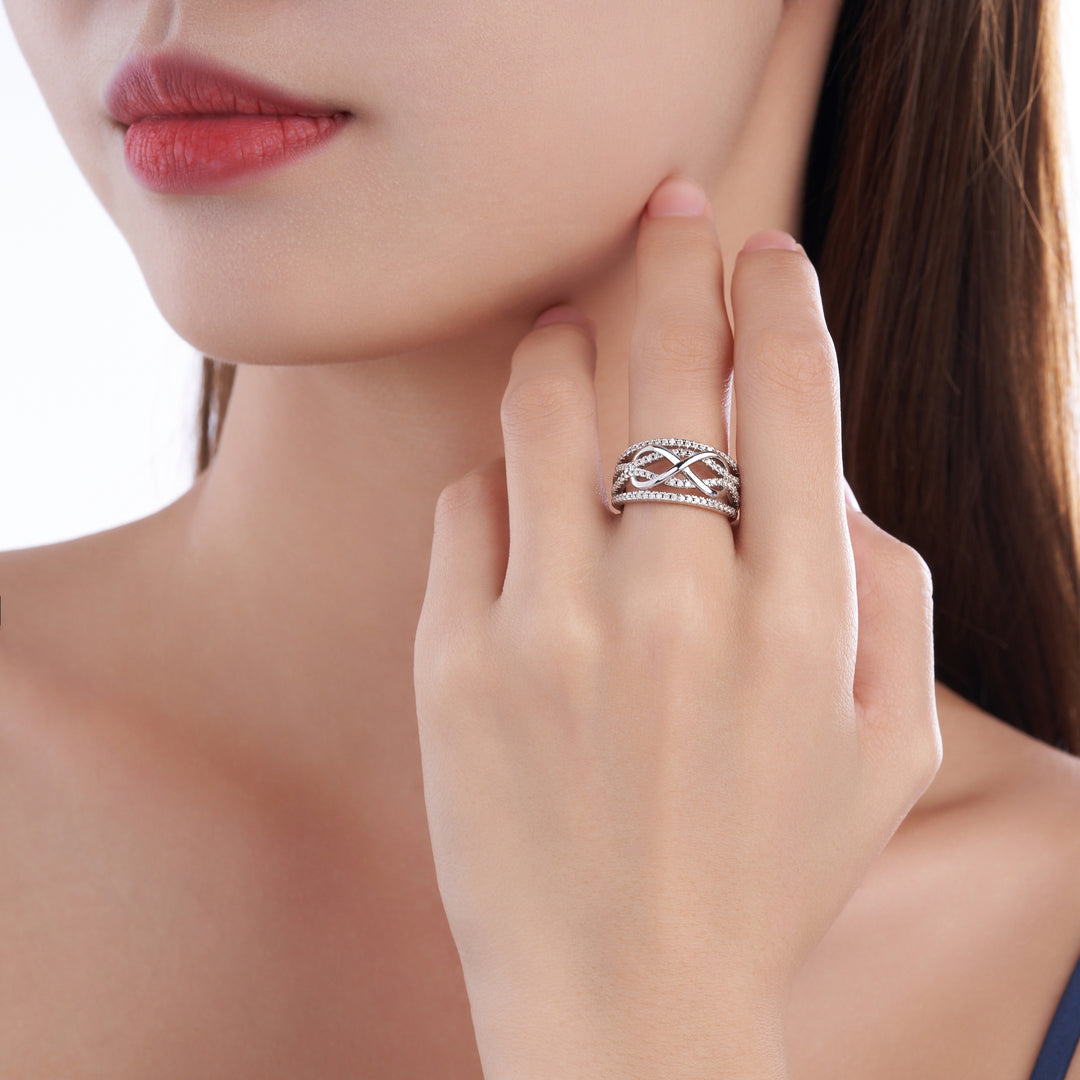 💍 Minimalist Moissanite Ring – Platinum-Plated S925 Silver (5.7g, Sizes 5–9) 💍