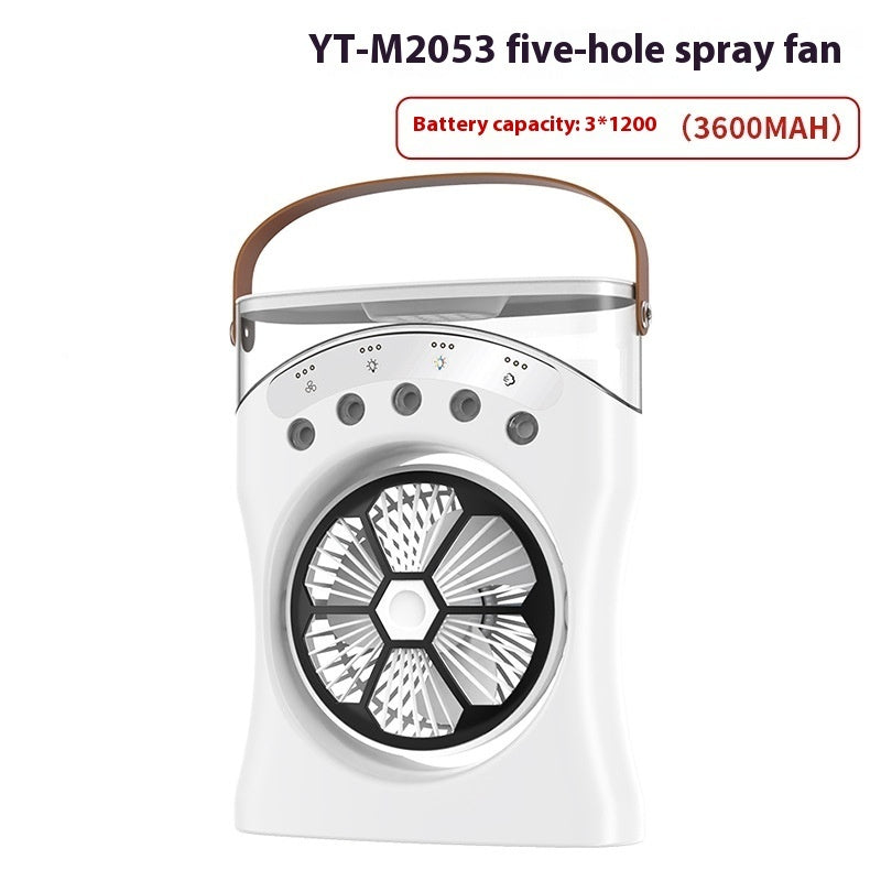 🌬️💧 Portable Misting Fan | Rechargeable Mini Air Cooler with Humidifier ❄️✨