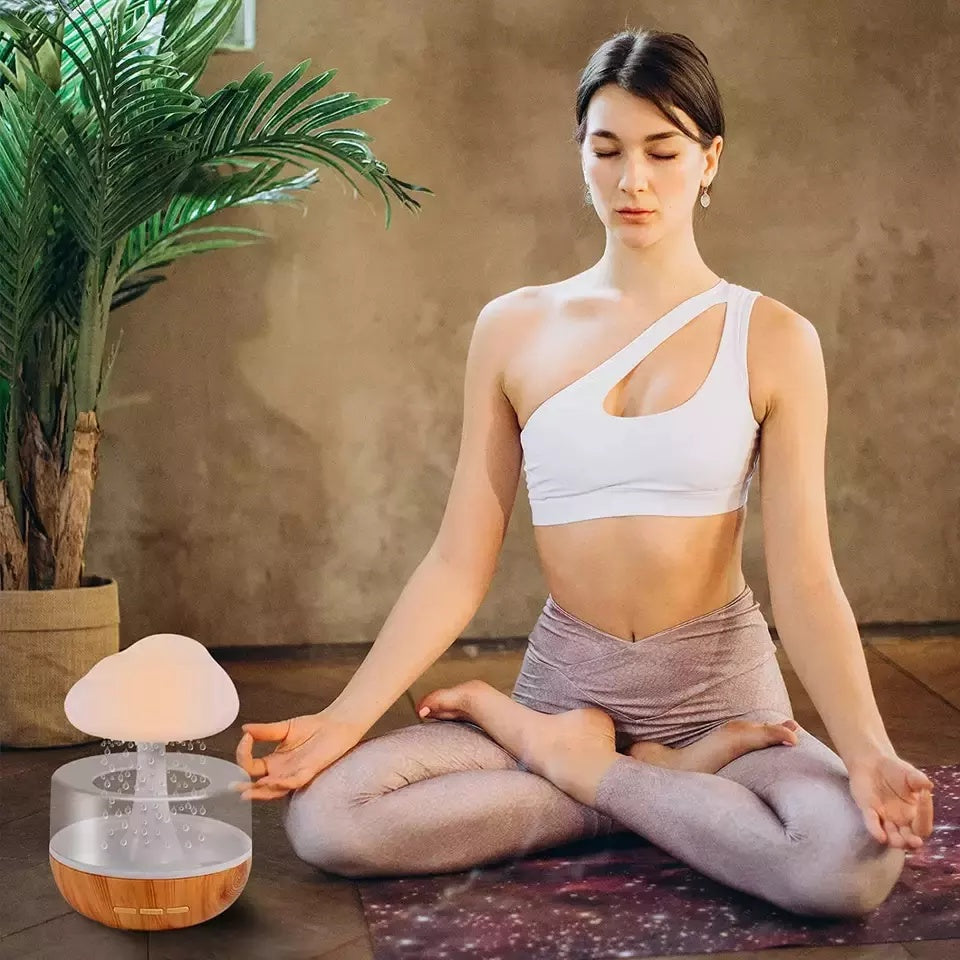 ☁️💧 Rain Cloud Humidifier | Colorful Water Drop Aroma Diffuser ✨