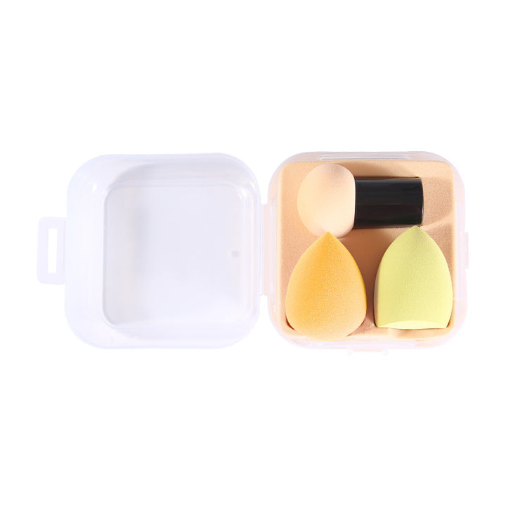 🥚💄 Fashionable Mushroom Head Beauty Egg Cushion Puff Set – Multi-Shape Makeup Sponge Kit (Wet & Dry)