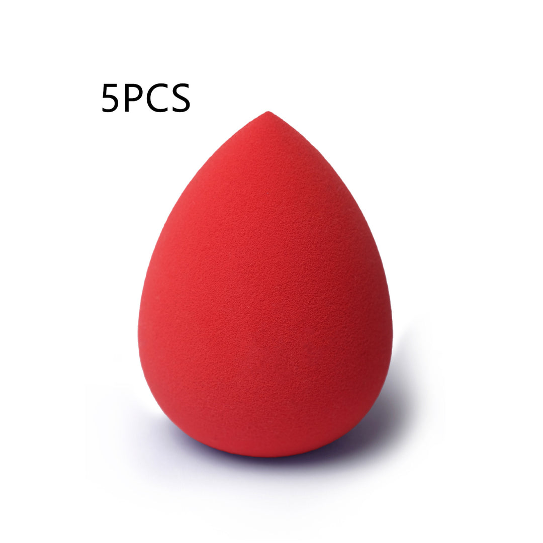 🥚💄 Solid Color Water Drop Makeup Sponge – Soft Beauty Egg Powder Puff (Wet & Dry Use)