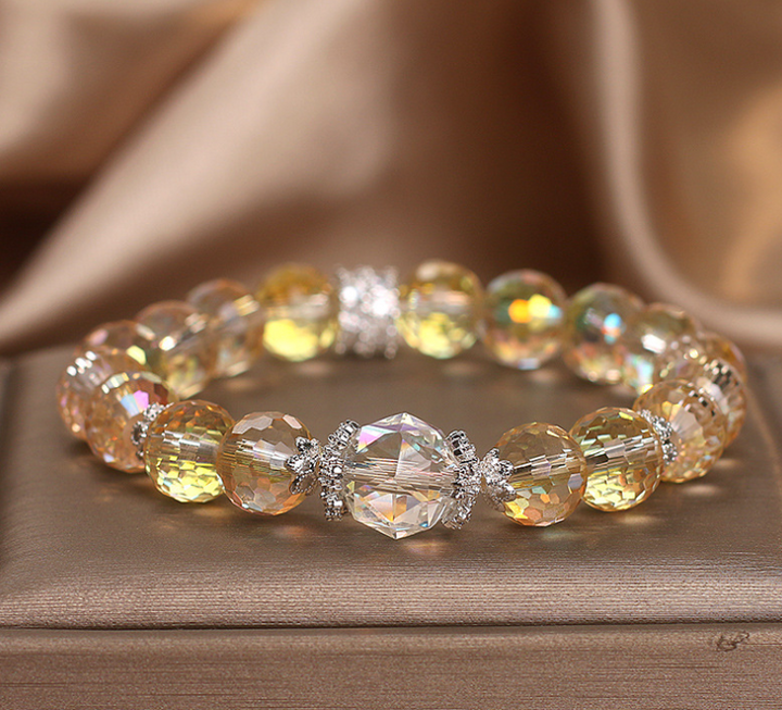 Women’s Austrian Amethyst Crystal Bracelet – Light Luxury Original Design