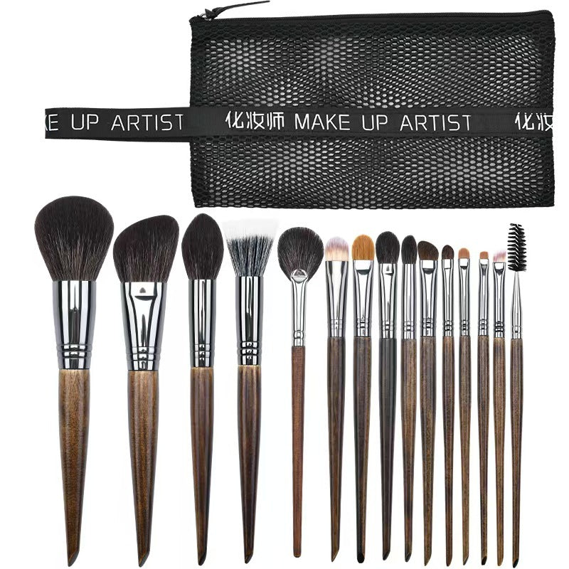 ✨ Makeup Brush Set — Animal Hair Eyeshadow, Base & Blending Brushes 💄