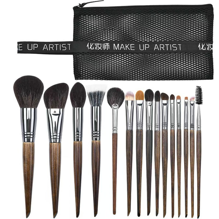 ✨ Makeup Brush Set — Animal Hair Eyeshadow, Base & Blending Brushes 💄