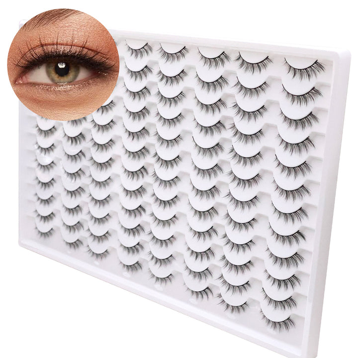 👁️✨ 3D False Eyelashes – Multi-Layered Realistic Soft & Comfortable Lashes
