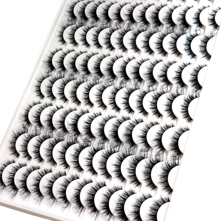 👁️✨ 3D False Eyelashes – Multi-Layered, Realistic, Soft & Comfortable Lashes