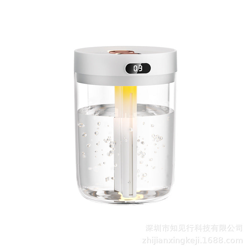 💧🌿 USB Large Capacity Double Spray Humidifier | Air Humidifying Water Dance Design