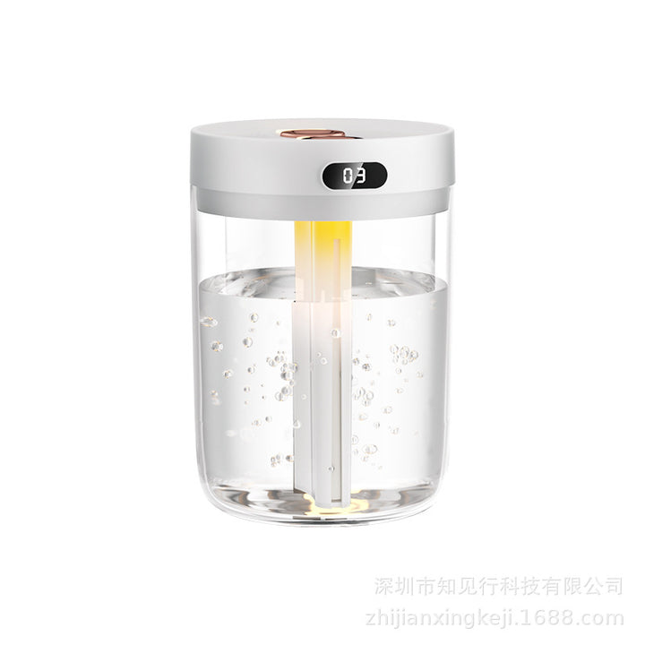 💧🌿 USB Large Capacity Double Spray Humidifier | Air Humidifying Water Dance Design