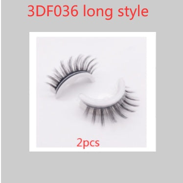 👁️✨ Reusable 3D Mink Lashes – Self-Adhesive Natural False Eyelashes (Glue-Free Silk Style)