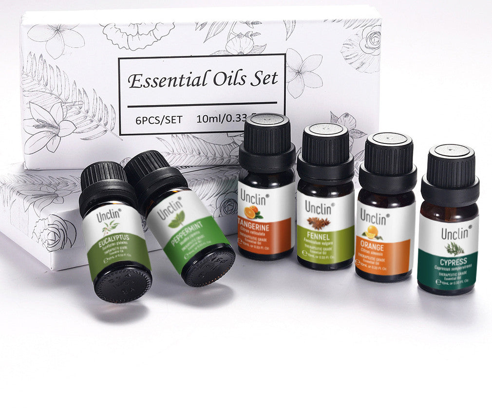 ✨ 10ml Six-Piece Aromatherapy Essential Oil Set — Natural Botanical Collection 🌿💧
