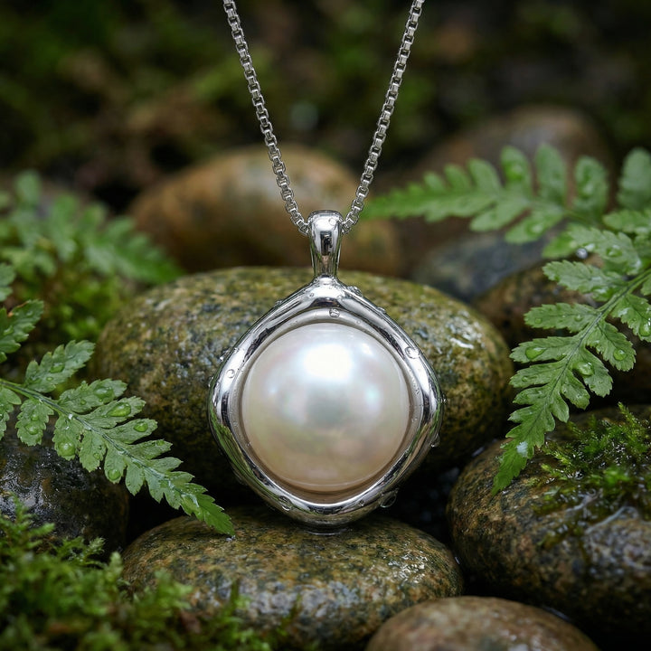 ✨ 925 Sterling Silver Pearl Necklace