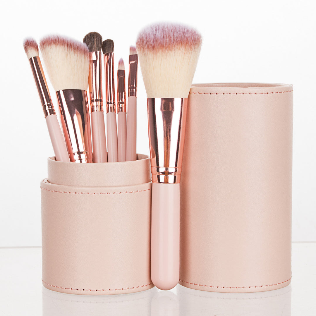 ✨ 7-Piece Portable Mini Makeup Brush Set — Beauty Tools Kit 💄