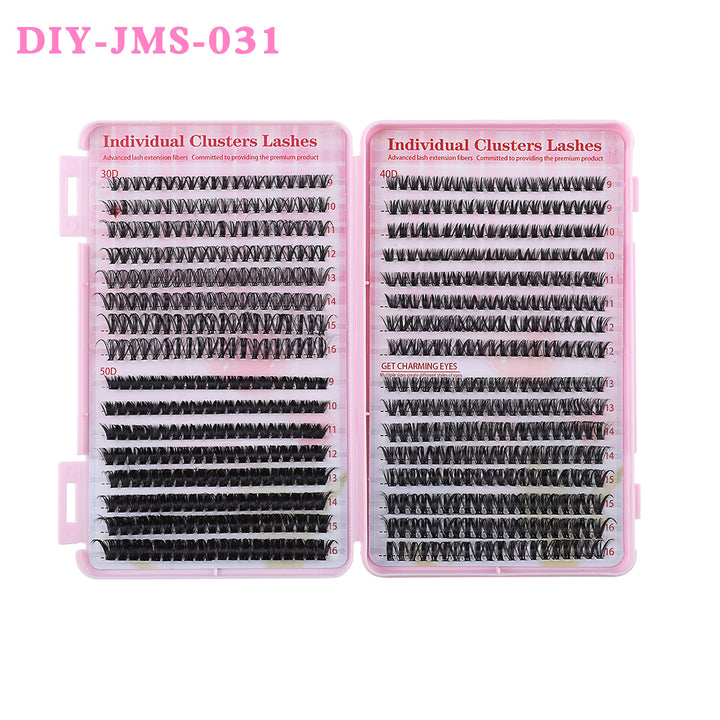 👁️✨ DIY Daily Natural Thick Segment Single Cluster False Eyelashes – Extension Kit