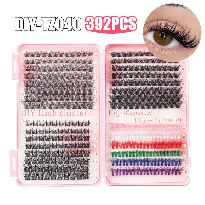 👁️✨ DIY Segmented Natural High-Volume Lash Kit – Large Cluster Set