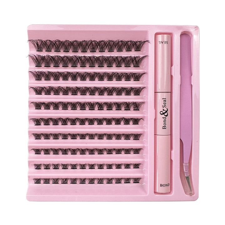 👁️✨ Self-Grafting Single Cluster Eyelash Set – DIY Lash Extension Kit