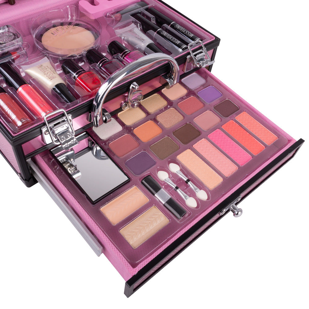 💖 Girls Facial Cosmetics Makeup Set with Nail Art Tools – All-in-One Beauty Kit ✨💅