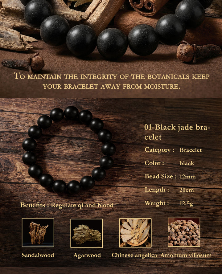 Chinese Herbal Bead Bracelet – Lightweight Wellness Jewelry