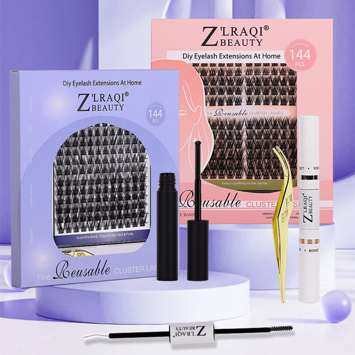 👁️✨ Segmented Individual Single Cluster Dense False Eyelashes – 5-in-1 DIY Lash Suit