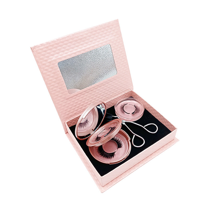 🧲👁️ Three Pairs Quantum Magnetic False Eyelashes – Ultra-Light Reusable No-Glue Lash Kit with Curler