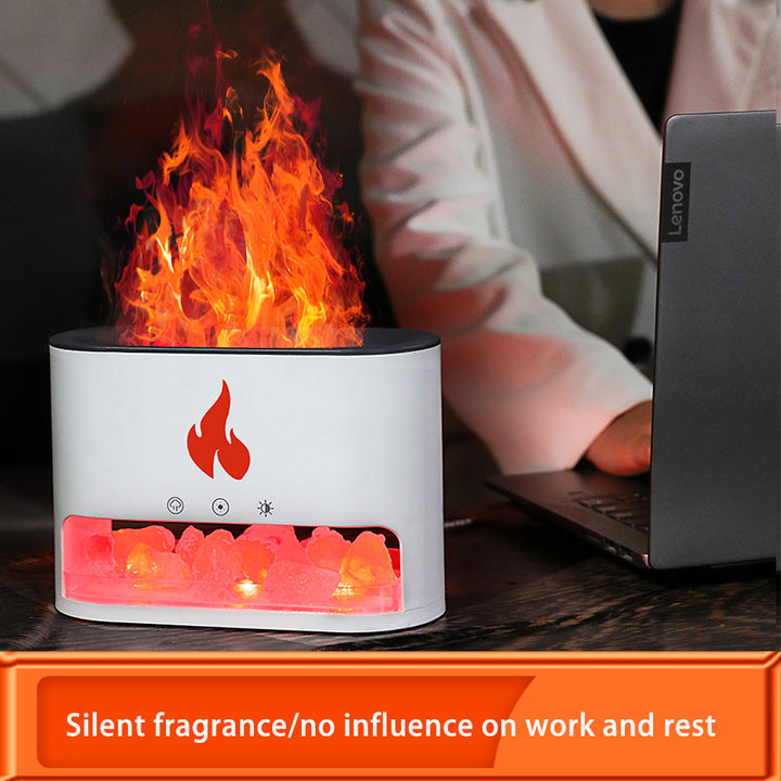 🧂💡 Crystal 2-in-1 Himalayan Salt Lamp & Ultrasonic Diffuser | Aromatherapy Humidifier ✨