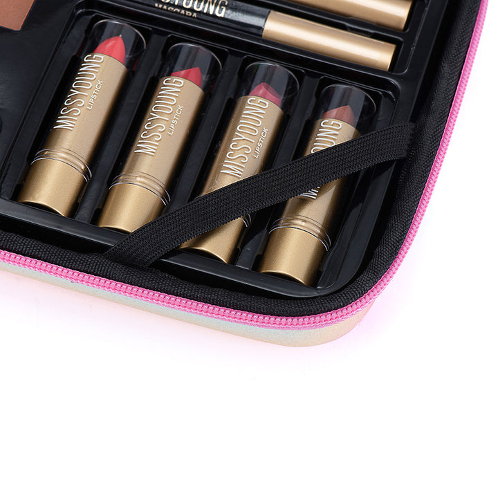 ✨ All-in-One Makeup Set – Lipstick, Lip Glaze, Eyeshadow, Highlighter & Beauty Kit ✨
