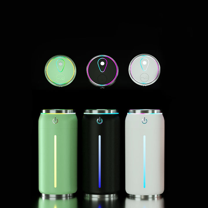 🥤💧 Mini Coke Can Humidifier | USB Car Aromatherapy Silent Mist Diffuser ✨
