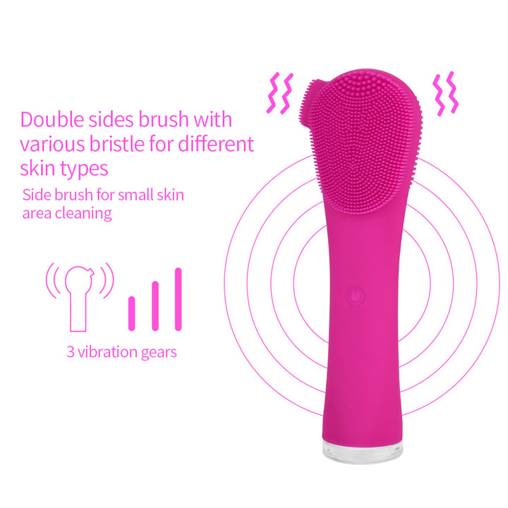 💖🧼 Pore Cleansing Silicone Ultrasonic Electric Facial Cleanser | Negative Ion Beauty Device