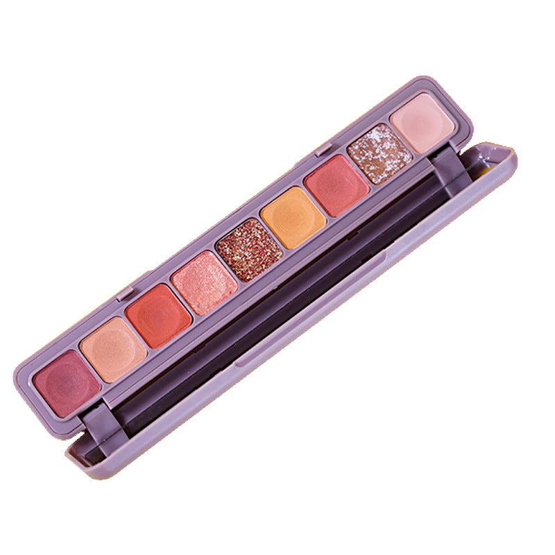 ✨ Keyboard Fingertip 9-Color Eyeshadow Palette – Matte & Pearlescent Makeup Disc ✨