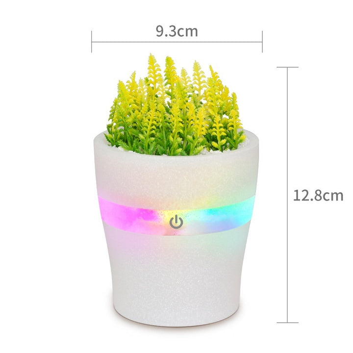 🌿💧 Green Plant Vase Humidifier | Desktop Mute Timing Air Atomizer ✨