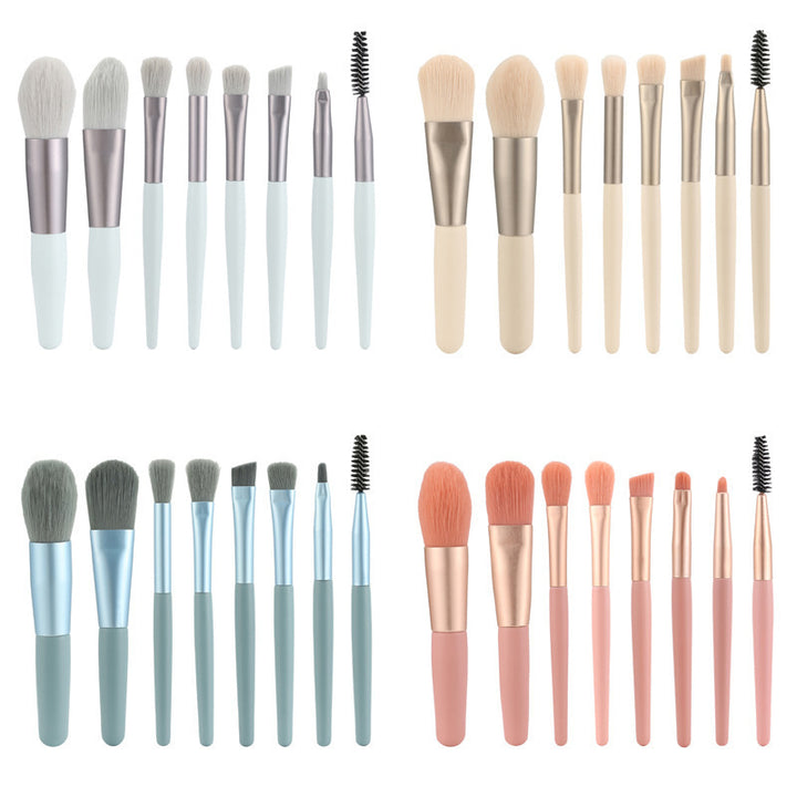 ✨ 8-Piece Makeup Brush Set — Face & Eye Essentials 💄
