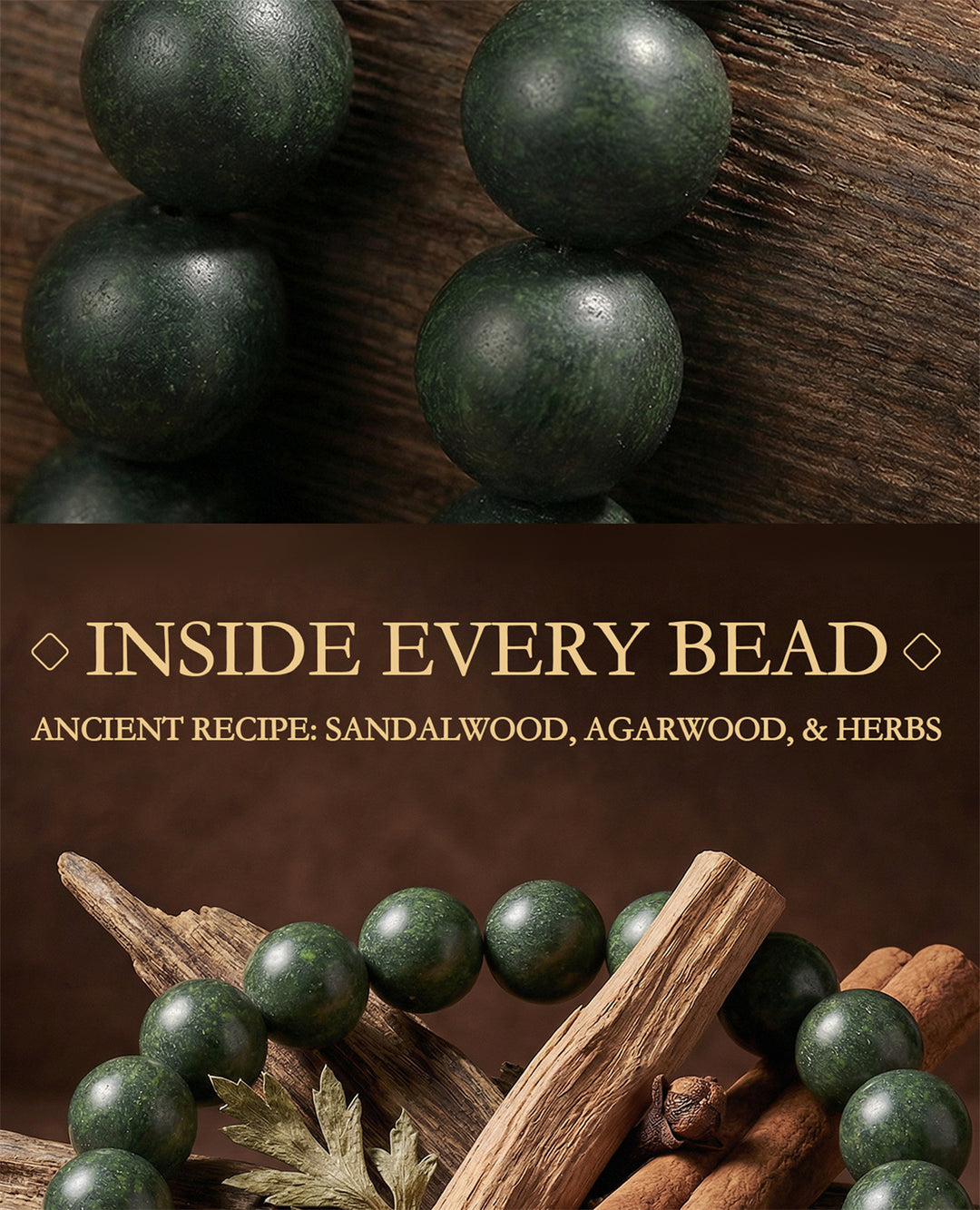 Chinese Herbal Bead Bracelet – Lightweight Wellness Jewelry