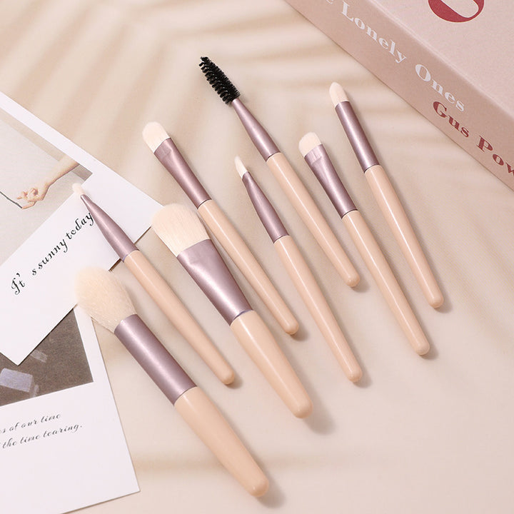 ✨ 8-Piece Macaron Mini Makeup Brush Set — cute, compact & flawless 💄🍬