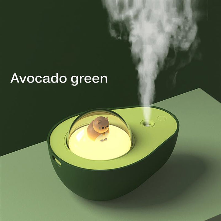 🥑💧 Avocado Mini Humidifier | USB Rechargeable Night Light Mist Sprayer