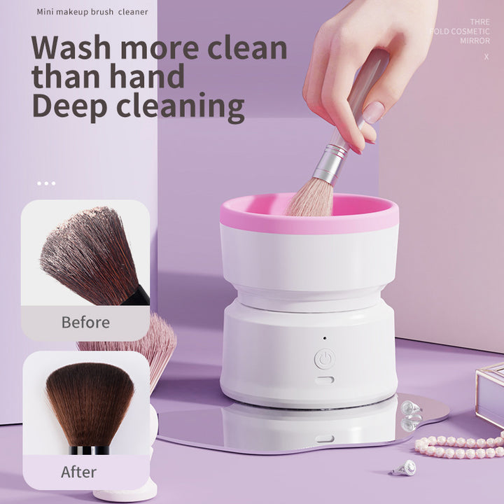 ✨ USB Electric Makeup Brush Cleaner — Automatic Cleaning Tool 💄🧼⚡