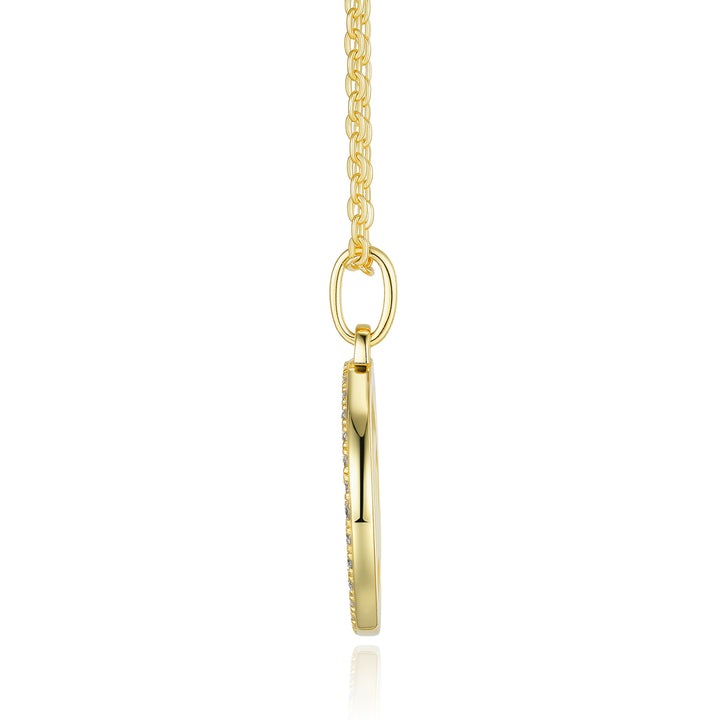 ✨ S925 Gold-Plated Minimalist Moissanite Pendant Necklace ✨