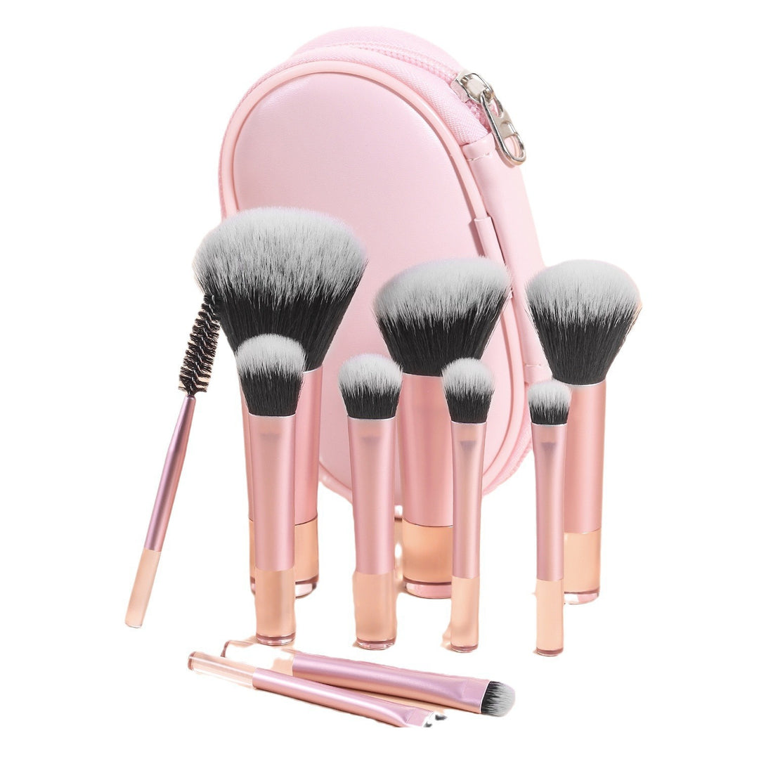 ✨ 10-Piece Makeup Brush Set — Crystal Handle Beauty Tools Kit 💄