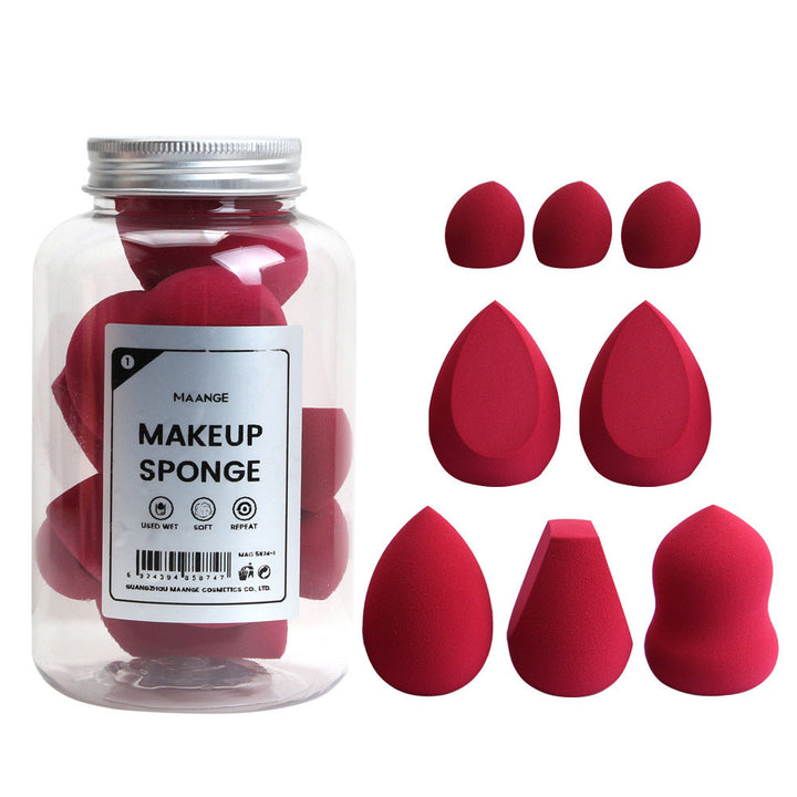 💄✨ Bottled Beauty Eggs | 8PCS Soft Gourd Makeup Sponge Set