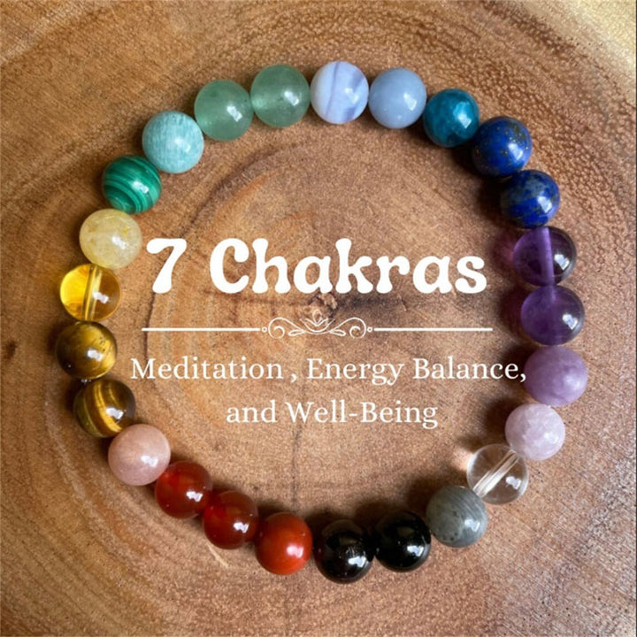 Bohemian Rainbow Rough Stone Bracelet