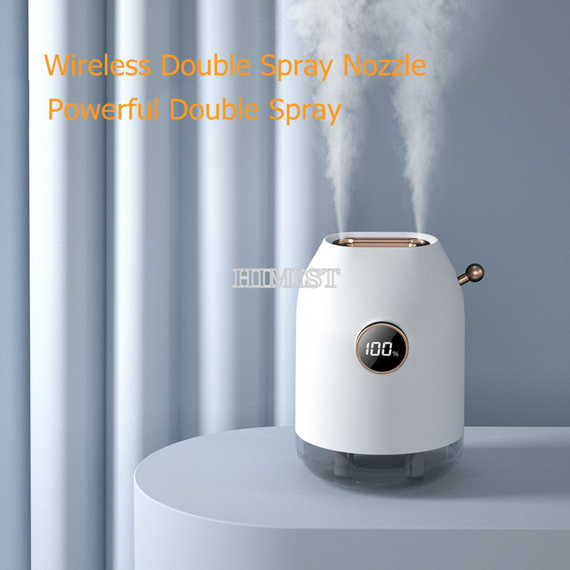 💧⚡ Double Nozzle Large Fog Humidifier | USB Mute Atomizer for Home & Office ✨
