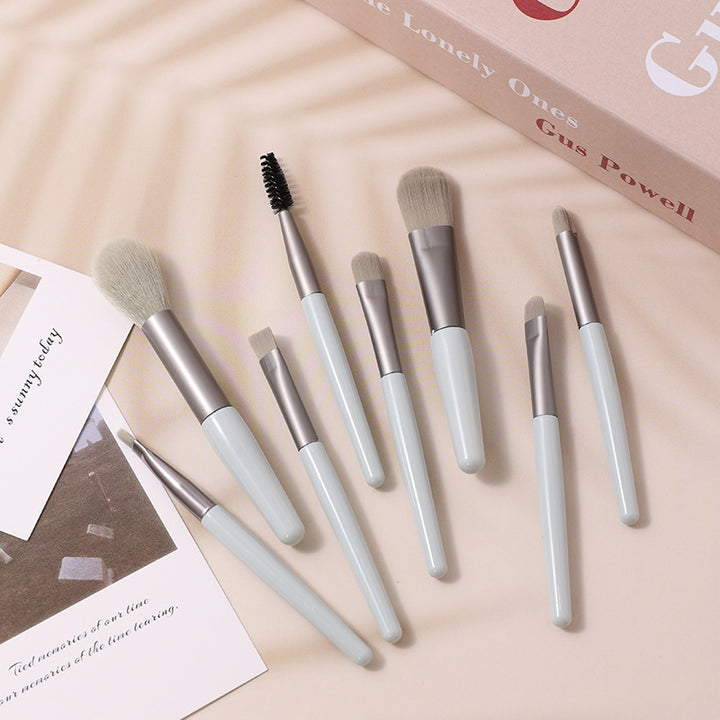 ✨ 8-Piece Macaron Mini Makeup Brush Set — cute, compact & flawless 💄🍬