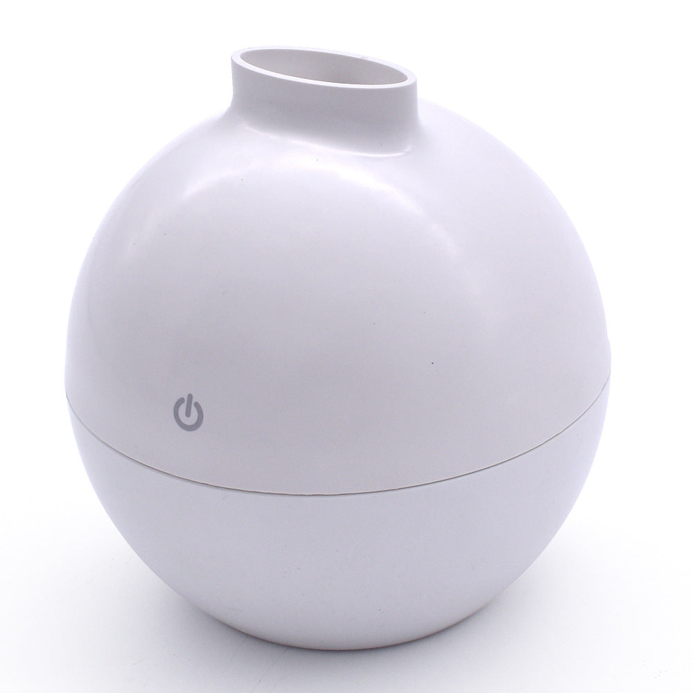🌿💧 Flat Mouth Mini Humidifier | Peach Wood Grain Desktop Aromatherapy Diffuser ✨
