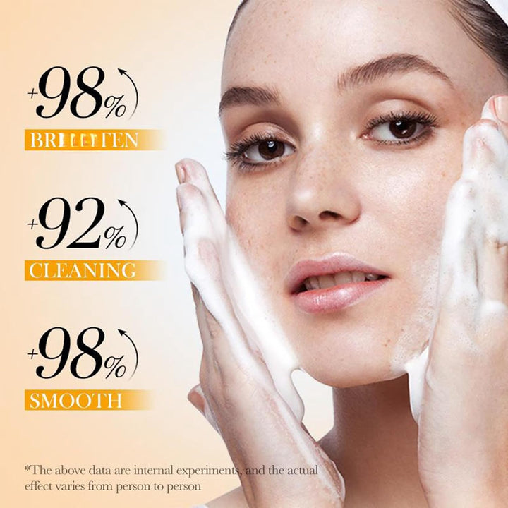 🧼💗 Amino Acid Foaming Facial Cleanser with Silicone Brush | Gentle Deep Clean for All Skin Types