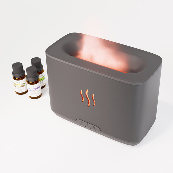 🔥💧 Flame Aromatherapy Humidifier | Large Capacity Desktop Ultrasonic Diffuser ✨