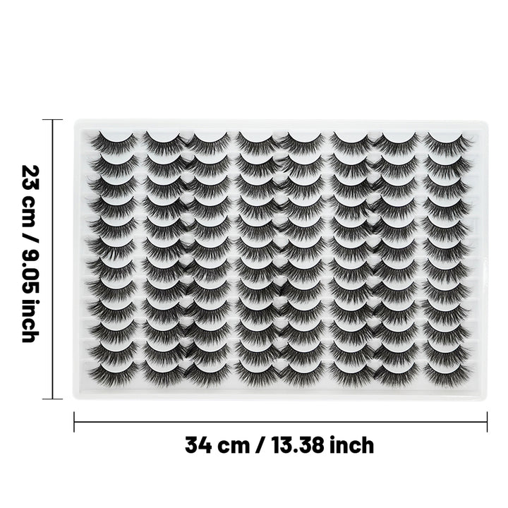 👁️✨ 3D Multi-Layered False Eyelashes – Realistic, Soft & Comfortable Reusable Lashes