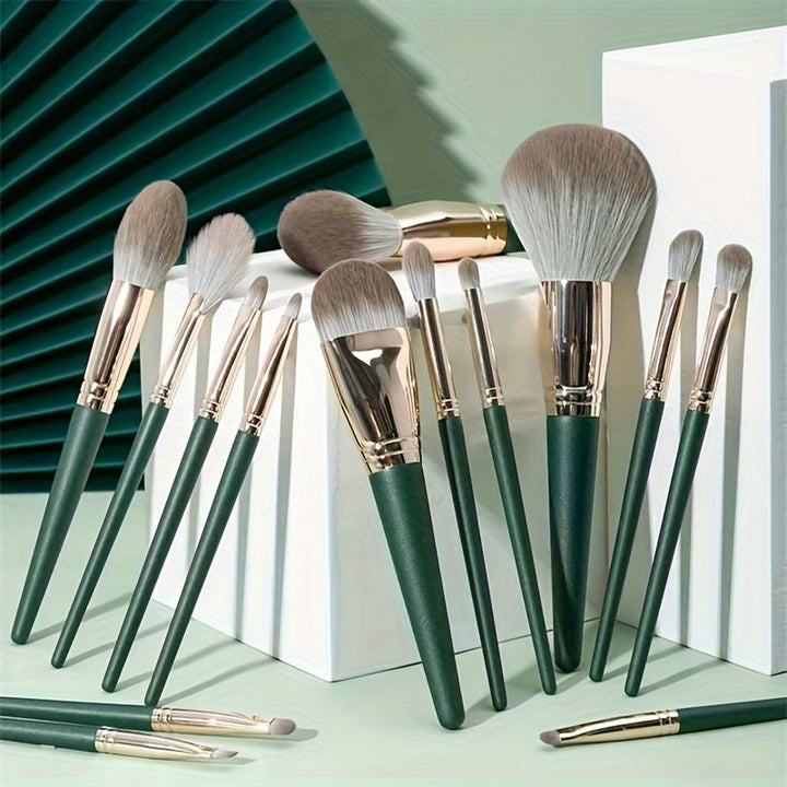 ✨ Household Portable 14-Piece Soft Bristled Makeup Brush Set 💄